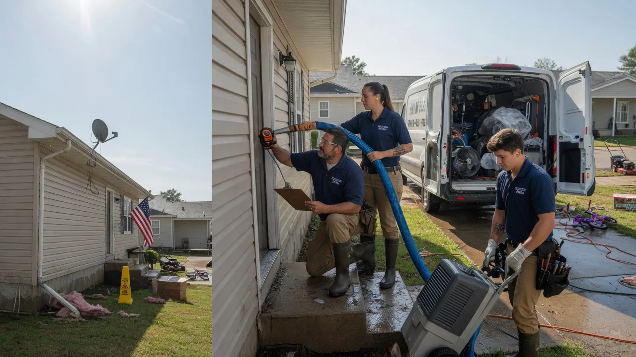 Ceiling Water Damage Restoration in Rhineland, MO near me